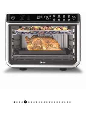 Ninja Stainless Steel and Black Digital Toaster Oven Air Fryer